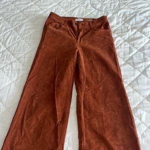 dusty auburn corduroy jeans!